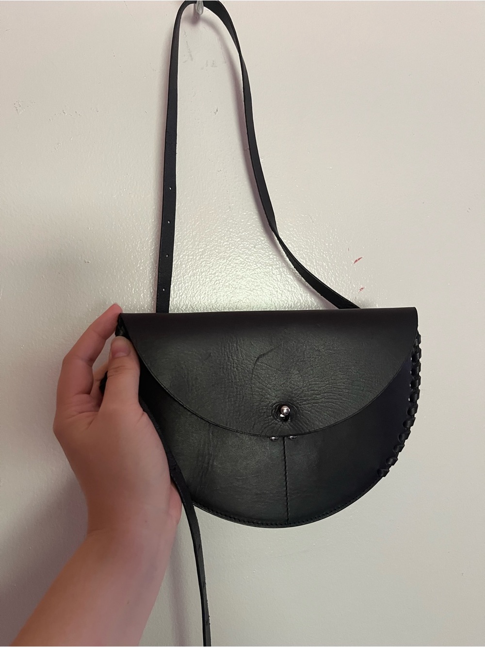 Jerome Dreyfuss Black Semi-Circle Crossbody Willy Bag